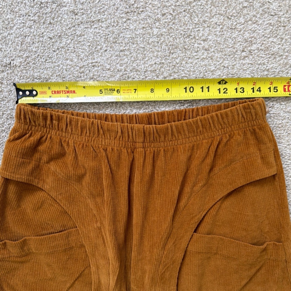 Dress To Kill Rust Corduroy Wide Leg Balloon Pants Lagenlook Size 1X Made in USA - Picture 6 of 10